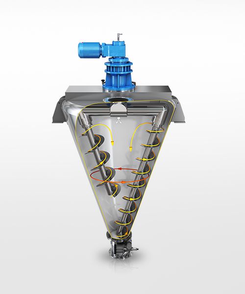 Misturador cônico tipo parafuso
